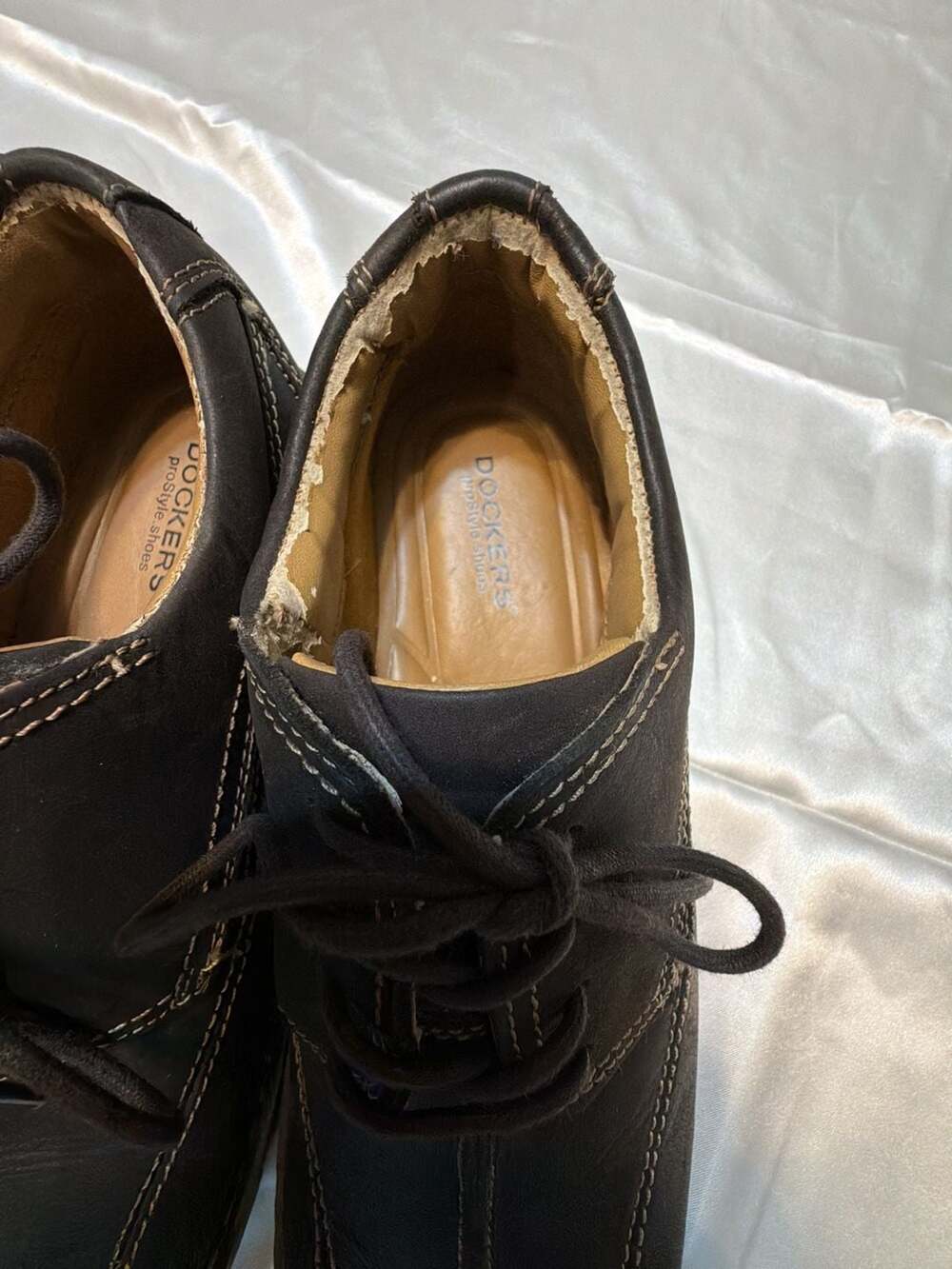 Dockers ProStyle Men's Brown Leather Lace-Up Oxford Dress Shoes Size 8M 90-28908 - Picture 7 of 11